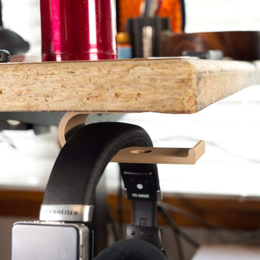 Under Desk Mounted Headphone Hanger