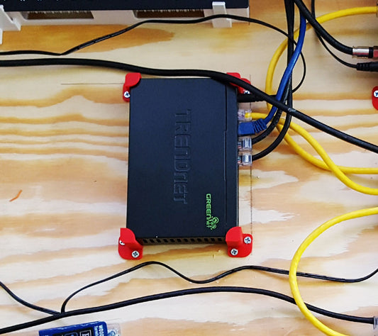 TRENDNet TEG-S82G 8 Port Switch Wall Board Mounting Bracket Kit - 3D Shape Engineering