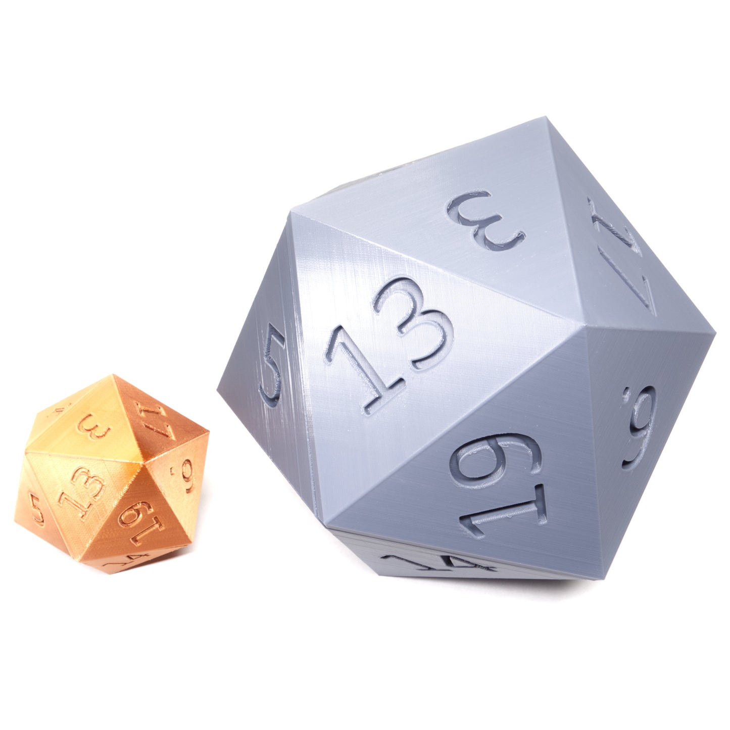 D20 Shaped Dice Container Case with Magnetic Door