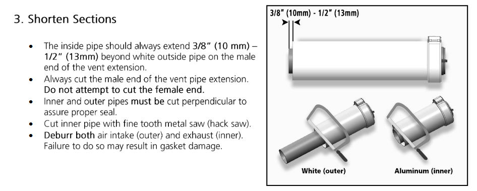 3" Concentric Vent Pipe Cutting Jig for AO Smith / Takagi Tankless Hot Water Heaters