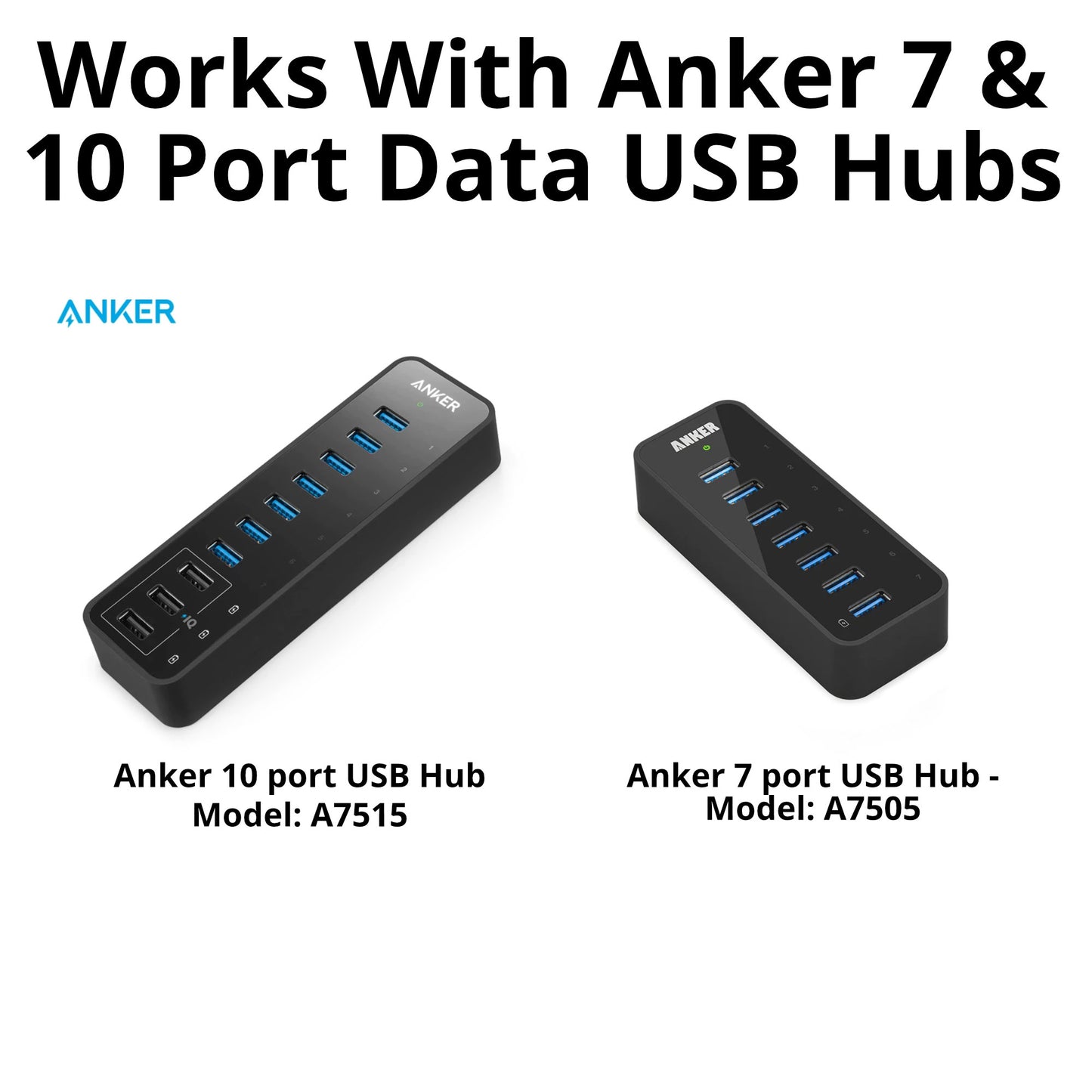 Wall / Desk Mount for Anker 7 or 10 port USB Data Hub