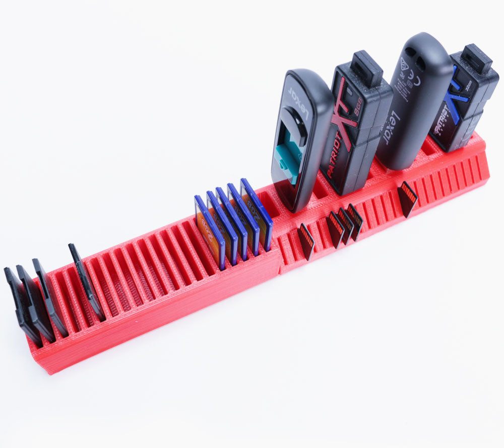 Modular Flash Media Stand For SD Cards & Flash Drives - 3D Shape Engineering