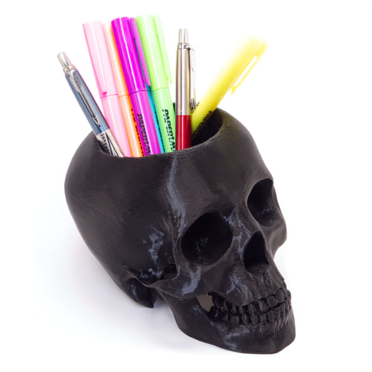 Realistic Skull Pen Holder