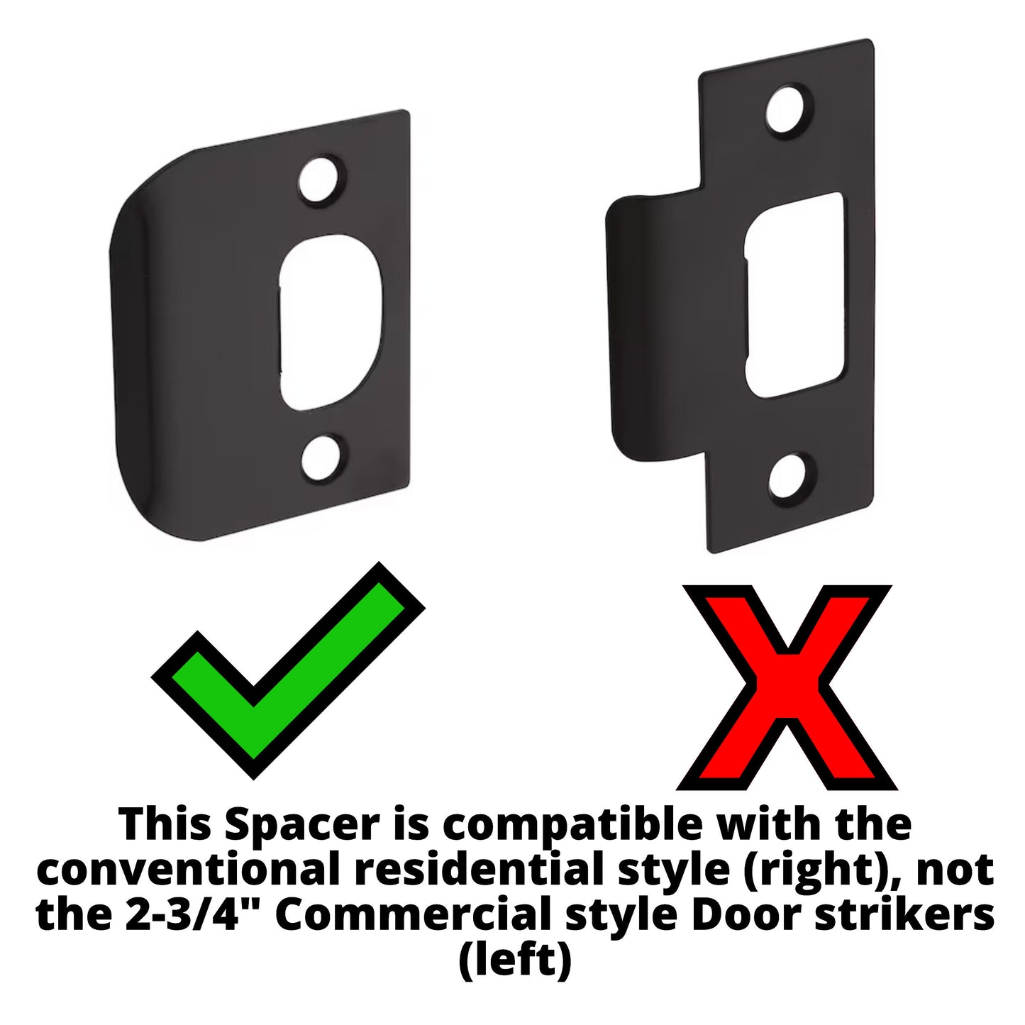 Door Striker Spacer (Standard Residential)